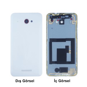 Teknonet HTC Butterfly Uyumlu NT-6893 Batarya Kapağı (Beyaz) NT-6893