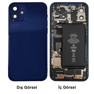 Teknonet Apple iPhone 12 Uyumlu Dolu Kasa Çıkma (Mavi) NT-93653