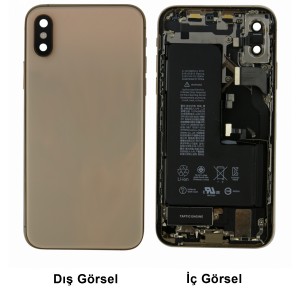 Teknonet Apple iPhone XS Uyumlu Dolu Kasa Çıkma (Gold) VR-18017