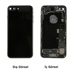 Teknonet Apple iPhone 7 Plus Uyumlu Batarya Kapaklı Dolu Kasa (Siyah) VR-17991
