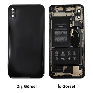 Teknonet Apple iPhone XS Max Uyumlu Dolu Kasa Çıkma (Siyah) VR-5868