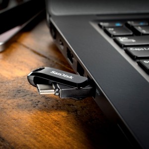 Sandisk Dual Drive Go SDDC3-O64G-G46 64 Gb USB+Type-C Flash Bellek (Siyah) NT-114595