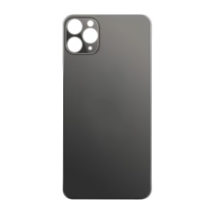 Teknonet Apple iPhone 11 Pro Max Uyumlu VR-20366 Geniş Kamera Camlı Batarya Kapağı (Siyah) VR-20366