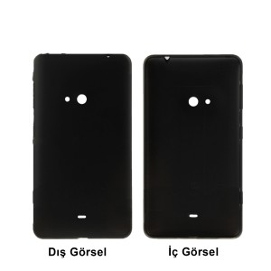 Teknonet Nokia Lumia 625 Uyumlu VR-7671 Batarya Kapağı (Siyah) VR-7671