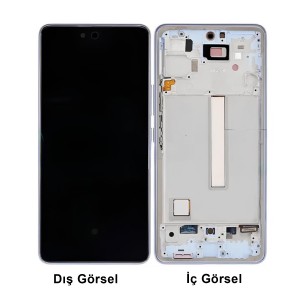 Teknonet Samsung Galaxy A53 Uyumlu Org Lcd+Dokunmatik+Çıtalı (Mavi) NT-97001