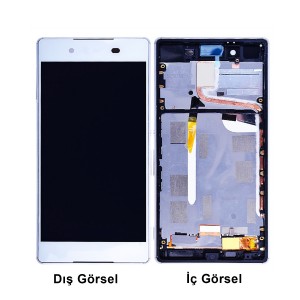 Teknonet Sony Xperia Z3 Dual Uyumlu Org Lcd+Dokunmatik+Çıtalı (Beyaz) VR-2199