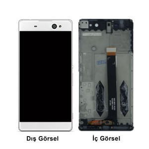 Teknonet Sony Xperia Xa Ultra Uyumlu Org Lcd+Dokunmatik+Çıtalı (Beyaz) VR-2968