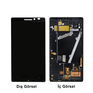 Teknonet Nokia Lumia 930 Uyumlu Org Lcd+Dokunmatik+Çıtalı (Siyah) VR-4840