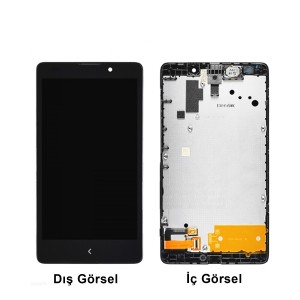 Teknonet Nokia Xl 1030 Uyumlu AA Kalite Lcd+Dokunmatik+Çıtalı (Siyah) VR-4846