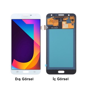 Teknonet Samsung Galaxy J701 J7 Core Uyumlu Oled Lcd+Dokunmatik (Beyaz) VR-12182