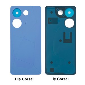 Teknonet Tecno Camon 20 Pro Uyumlu Batarya Kapağı (Mavi) NT-114643