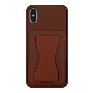 Nettech Apple iPhone X Uyumlu NT-N087 Arka Koruma Kılıf (Kahverengi) NT-114696