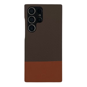 Nettech Samsung Galaxy S23 Ultra Uyumlu NT-N074 Arka Koruma Kılıf (Kahverengi) NT-113698