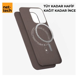 Nettech Samsung Galaxy S25 Ultra Uyumlu NT-N075 Kevlar Karbon Arka Koruma Kılıf (Siyah) NT-113712