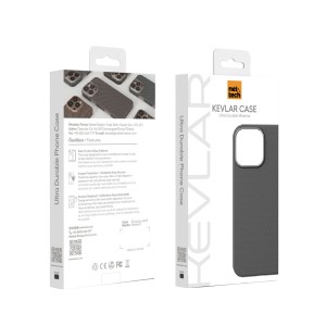 Nettech Samsung Galaxy S25 Ultra Uyumlu NT-N075 Kevlar Karbon Arka Koruma Kılıf (Siyah) NT-113712