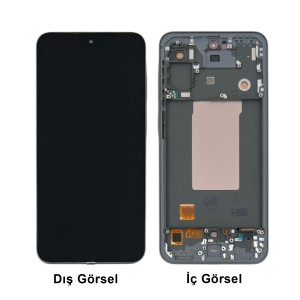 Teknonet Samsung Galaxy A56 Uyumlu Oled Lcd+Dokunmatik+Çıtalı (Siyah) NT-114008