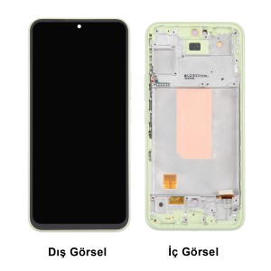 Teknonet Samsung Galaxy A54 5G Uyumlu Org Lcd+Dokunmatik+Çıtalı (Yeşil) NT-109720