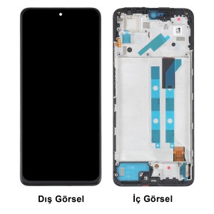 Teknonet Xiaomi Redmi Note 11 Pro Uyumlu TFT Kalite Lcd+Dokunmatik+Çıtalı (Siyah) NT-102791