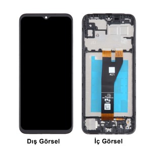 Teknonet Samsung Galaxy A14 5G Uyumlu Org Lcd+Dokunmatik+Çıtalı (Siyah) NT-105300