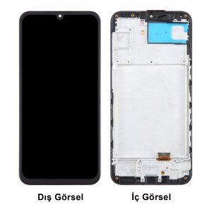 Teknonet Samsung Galaxy A24 4G Uyumlu Oled Lcd+Dokunmatik+Çıtalı (Siyah) NT-113903