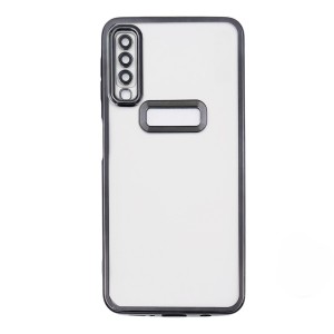 Nettech Samsung Galaxy A70 Uyumlu Round Silikon Seri Arka Koruma Kılıf (Siyah) NT-114419