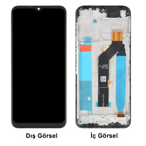 Teknonet Tecno Spark 7t Uyumlu Org Lcd+Dokunmatik+Çıtalı (Siyah) NT-110198