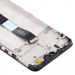 Teknonet Xiaomi Redmi 10A Uyumlu Org Lcd+Dokunmatik+Çıtalı (Siyah) NT-108101