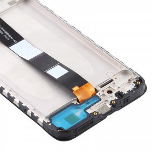 Teknonet Xiaomi Redmi 10A Uyumlu Org Lcd+Dokunmatik+Çıtalı (Siyah) NT-108101