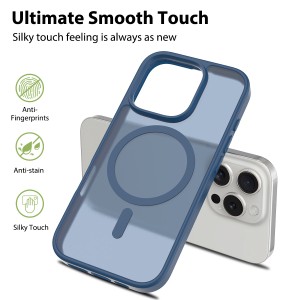Nettech Apple iPhone 12 Uyumlu Magsafe Arka Koruma Kılıf (Mavi) NT-112927