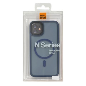 Nettech Apple iPhone 12 Uyumlu Magsafe Arka Koruma Kılıf (Mavi) NT-112927