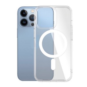 PanzerGlass Apple iPhone 14 Pro Max Uyumlu Silikon Nano Magsafe Arka Koruma Kılıf (Şeffaf) NT-105613