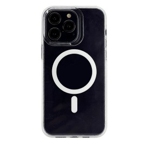 Nettech Apple iPhone 14 Pro Uyumlu Neo Hybrid Magsafe Arka Koruma Kılıf (Şeffaf) NT-106755