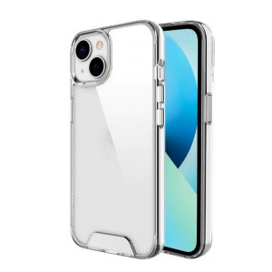 Nettech Apple iPhone 15 Uyumlu Space Lazer Seri Arka Koruma Kılıf (Şeffaf) NT-105108