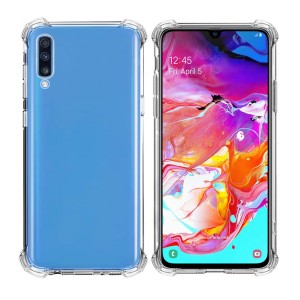 Nettech Samsung Galaxy A70 Uyumlu Rarroz Seri Arka Koruma Kılıf (Şeffaf) NT-88133