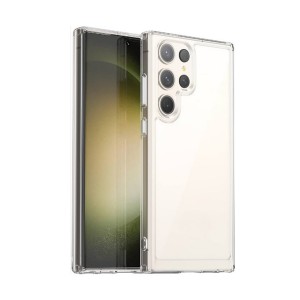 Nettech Samsung Galaxy S23 Ultra Uyumlu Lüx Seri Kamera Korumalı Arka Koruma Kılıf (Şeffaf) NT-101037