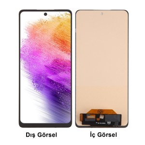 Teknonet Samsung Galaxy A73 5G Uyumlu Oled Lcd+Dokunmatik (Siyah) NT-115078