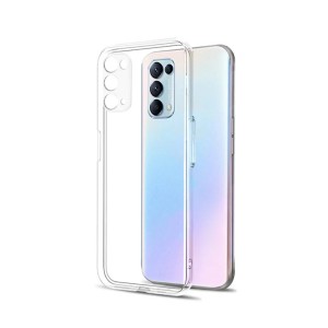 Nettech Oppo Reno 5 Lite Uyumlu Lüx Seri Kamera Korumalı Arka Koruma Kılıf (Şeffaf) NT-87120