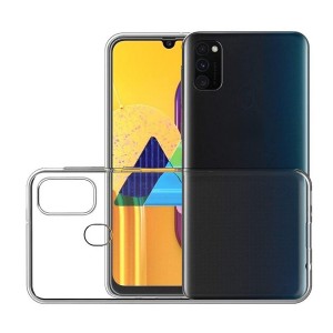 Baseus Samsung Galaxy M31 Uyumlu Tıpalı Şeffaf Seri Arka Koruma Kılıf (Şeffaf) NT-79606