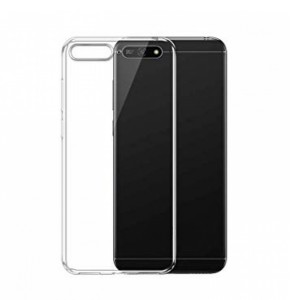 Baseus Huawei Y6 2018 Uyumlu Tıpalı Şeffaf Seri Arka Koruma Kılıf (Şeffaf) VR-11095