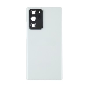 Teknonet Samsung Galaxy Note 20 Ultra Uyumlu Geniş Kamera Camlı Batarya Kapağı (Beyaz) NT-115095