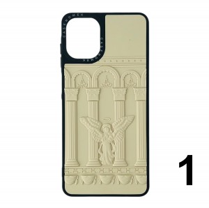 Nettech Samsung Galaxy A07 Uyumlu Casetify Kabartmalı Arka Koruma Kılıf (Karışık Renk) NT-115263