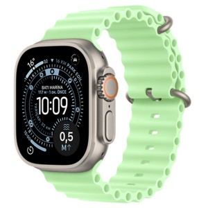 Nettech Apple Watch Series 41 mm Uyumlu Silikon Kordon (Fıstık Yeşili) NT-102970