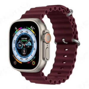 Nettech Apple Watch Series 41 mm Uyumlu Silikon Kordon (Mor) NT-102964