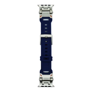 Nettech Apple Watch Series 10 46 mm Uyumlu Silikon Kordon (Lacivert Koyu) NT-112401