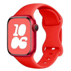 Nettech Apple Watch Seri 42/44 mm Uyumlu Silikon Kordon (Kırmızı) NT-85348
