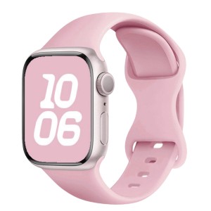 Nettech Apple Watch Seri 40/38 mm Uyumlu Silikon Kordon (Pembe) NT-102981