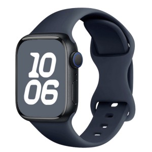 Nettech Apple Watch Seri 40/38 mm Uyumlu Silikon Kordon (Lacivert) NT-115457