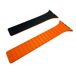 Nettech Apple Watch Seri 42/44 mm Uyumlu Silikon Kordon (Turuncu) NT-112540