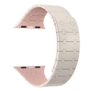 Nettech Apple Watch Seri 42/44 mm Uyumlu Silikon Kordon (Beyaz) NT-112542