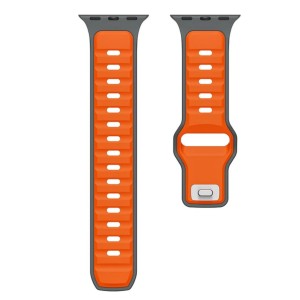 Nettech Apple Watch Seri 40/38 mm Uyumlu Silikon Kordon (Turuncu) NT-112517